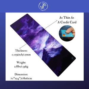 PRESALE ONLY! June & Juniper Foldable Travel Yoga Mat- Thin Light Non-Slip & Eco