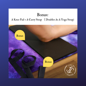 PRESALE ONLY! June & Juniper Foldable Travel Yoga Mat- Thin Light Non-Slip & Eco