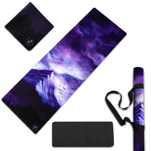 PRESALE ONLY! June & Juniper Foldable Travel Yoga Mat- Thin Light Non-Slip & Eco