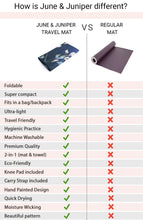 Load image into Gallery viewer, June &amp; Juniper&#39;s Signature Foldable Travel Yoga Mat- Secret Garden