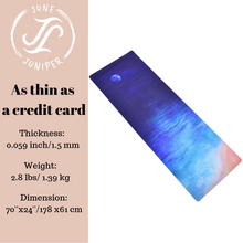 Load image into Gallery viewer, June &amp; Juniper Foldable Travel Yoga Mat - Ocean Breeze