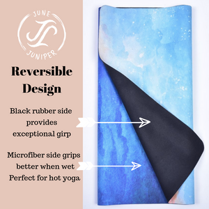 June & Juniper Foldable Travel Yoga Mat - Ocean Breeze
