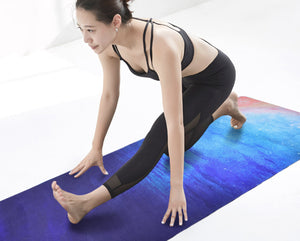 June & Juniper Foldable Travel Yoga Mat - Ocean Breeze