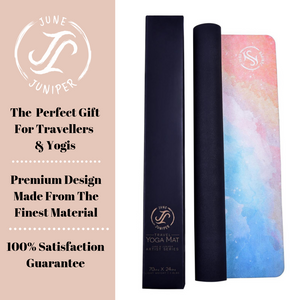 June & Juniper Foldable Travel Yoga Mat - Ocean Breeze